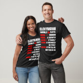 電気工事士電気工事士時給Wo Tシャツ (ユニセックス)
