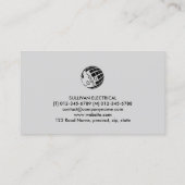 電気工事士電気工事士 名刺 (裏面)