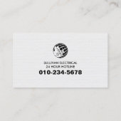 電気工事士電気工事士 名刺 (裏面)