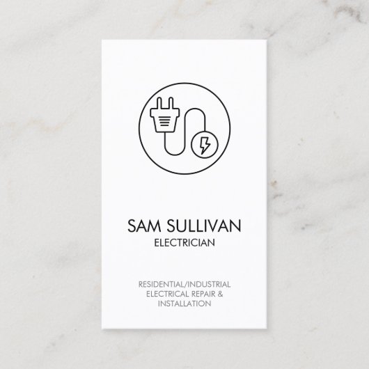 電気工事士電気工事士 名刺 (正面)