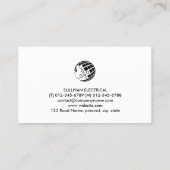 電気工事士電気工事士 名刺 (裏面)