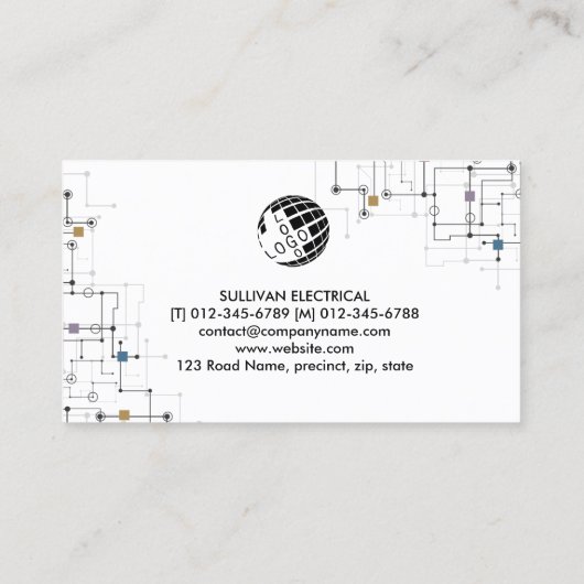 電気工事士電気工事士 名刺 (裏面)