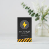 電気工事士電気工事請負業者名刺 名刺 (スタンド正面)