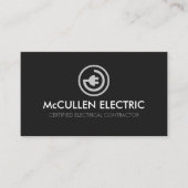 電気工事士電気工事請負業者名刺 名刺 (正面)