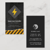 電気工事士電気工事請負業者名刺 名刺 (正面/裏面)