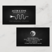 電気工事士電気工事請負金フェイク属 名刺 (正面/裏面)