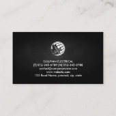 電気工事士電気工事請負金フェイク属 名刺 (裏面)