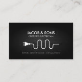 電気工事士電気工事請負金フェイク属 名刺 (正面)