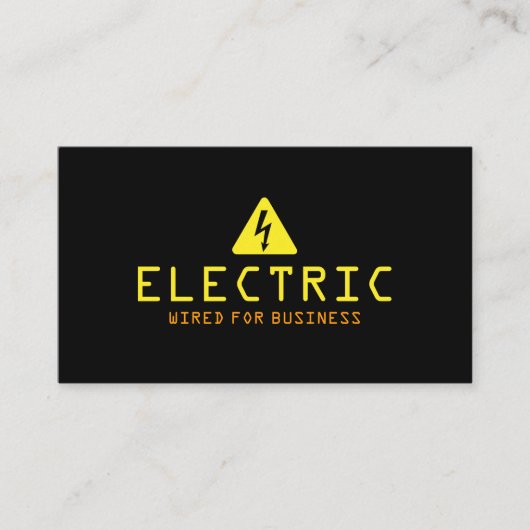 電気工事士電気 名刺 (正面)