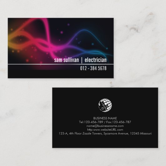 電気工事士 名刺 (正面/裏面)