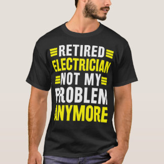 電気工事士 引退 - おもしろい 退職 Tシャツ