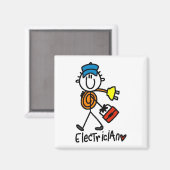 電気工事士Tシャツとギフト マグネット (正面/裏面)