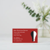 電気工事業者請負業者サービス名刺 名刺 (スタンド正面)
