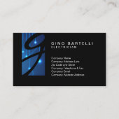 電気工事用回路灯モノグラム熟練した貿易 名刺 (正面)