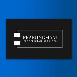 電気工事用延長コードロゴブラック 名刺