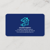 電気工事用電力線回路 名刺 (裏面)