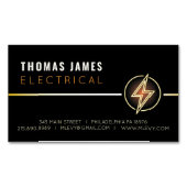 電気工事用電動名刺マグネット マグネット名刺 (正面)