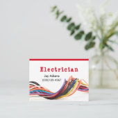 電気工事用電線電圧保守プロフェッショナル 名刺 (スタンド正面)