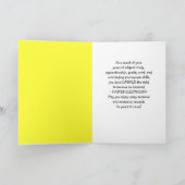 電気工事設計士へのおめでとう カード (内部)