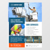 電気工事請負サービス カスタム ウィンドウサイン (シート)