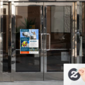 電気工事請負サービス カスタム ウィンドウサイン (オフィスドア)