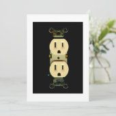 電気工事請負業者のコンセント電気技師の業務 招待状 (スタンド正面)