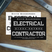 電気工事請負業者の名刺 名刺