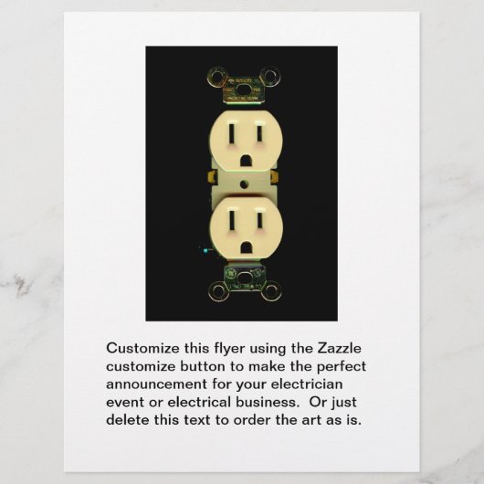 電気工事請負業者アウトレット電気工事士事業 チラシ (正面)