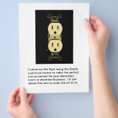 電気工事請負業者アウトレット電気工事士事業 チラシ (手)