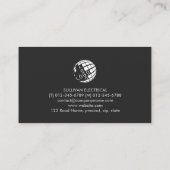 電気工事請負業者モノグラムG 名刺 (裏面)