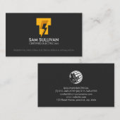 電気工事請負業者モノグラムT 名刺 (正面/裏面)