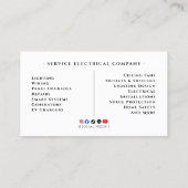 電気工事,配線,プロの電気技師 名刺 (裏面)