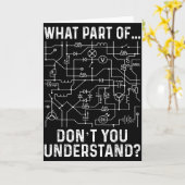 電気工学 電気エンジニア 男性 カード (黄色い花)