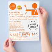 電気工広告師 チラシ (手)