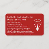 電気工最高の業カード 名刺 (正面)