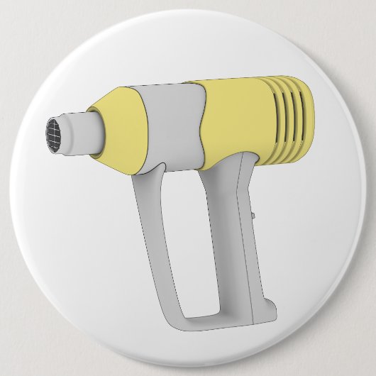 電気工業用ヒートガン 缶バッジ (正面)