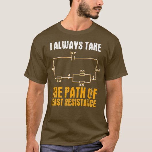 電気工素晴らし士及び電気技術者のギフト Tシャツ (正面)