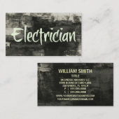 電気工素朴業証 名刺 (正面/裏面)