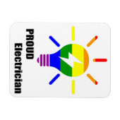 電気工誇りを持った士磁石 マグネット (横)