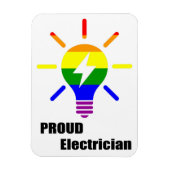 電気工誇りを持った士磁石 マグネット (縦)