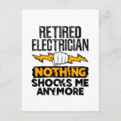 電気工退職した士はもう何もショックを受けない ポストカード (正面)