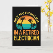 電気工退職した師はもはや私の問題ではない カード (黄色い花)