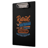 電気工退職した – 電気技師ギフト クリップボード (左)