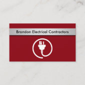 電気建築業者の名刺 名刺 (正面)
