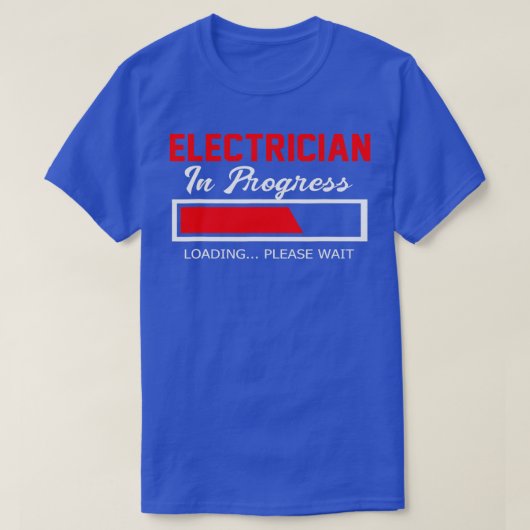 電気技師お待ち電気技師 Tシャツ (デザイン正面)