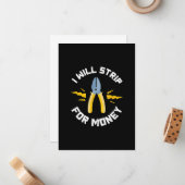 電気技師から金をむしる 電気工事業組合 ノートカード (正面/裏面インサイチュ)