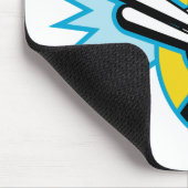 電気技師かプラグを運んでいる力の架線工夫 マウスパッド (コーナー)