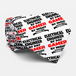 電気技師がテレビゲ遊ームを好き ネクタイ
