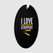 電気技師が大好きおもしろい オーナメント (正面)