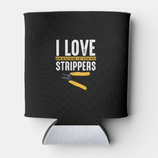 電気技師が大好きおもしろい 缶クーラー (正面)